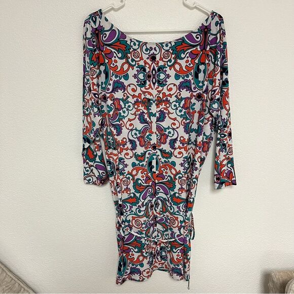 Laundry By Design Women’s Long Sleeve Mini Dress Multicolor size 12 - Picture 2 of 8